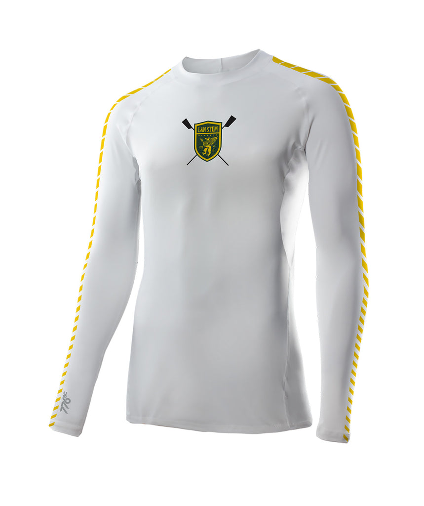 Men's L&N Stem Academy Base Layer LS - White/Green/Yellow