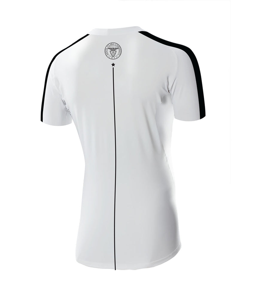 Men's Santa Clara University Base Layer SS - White/Black