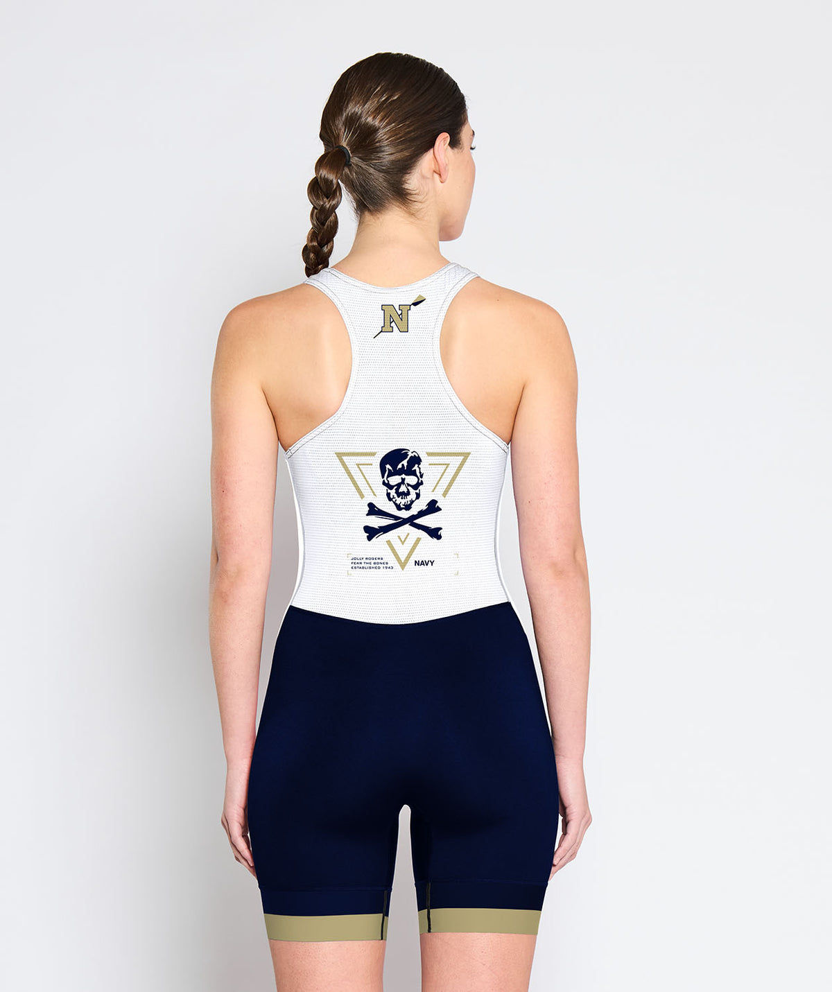 Women's Navy Crew Pro Unisuit - Navy/White