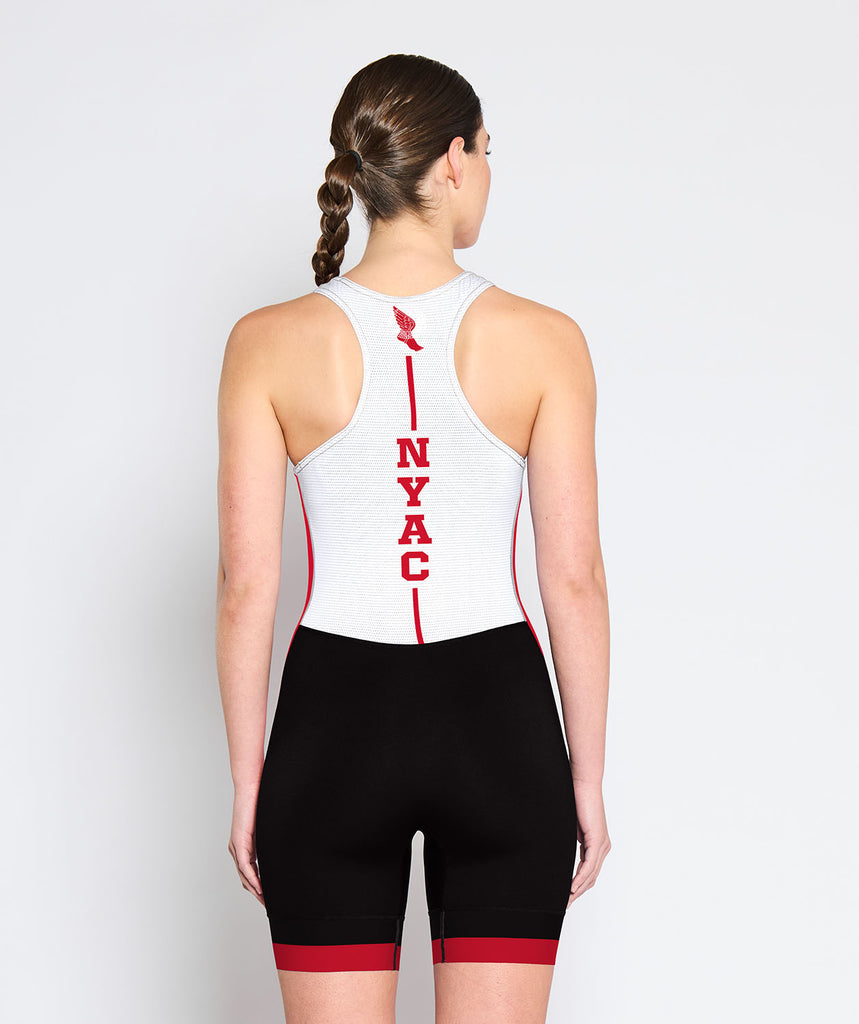 Women's New York Athletic Club Pro Unisuit - White/Black/Red