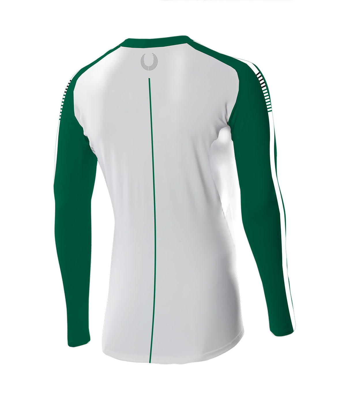 Men's Nichols School Base Layer LS - White/Green