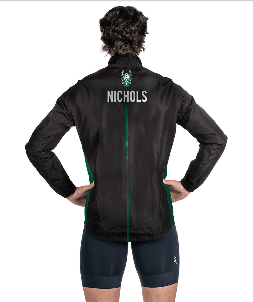 Men's Nichols School Cirrostratus Wind Jacket - Black/Green