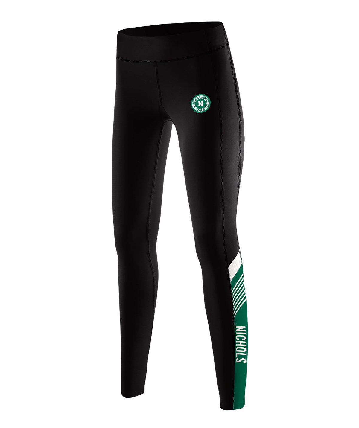 Women's Nichols School Streamline Tight - Black/Green