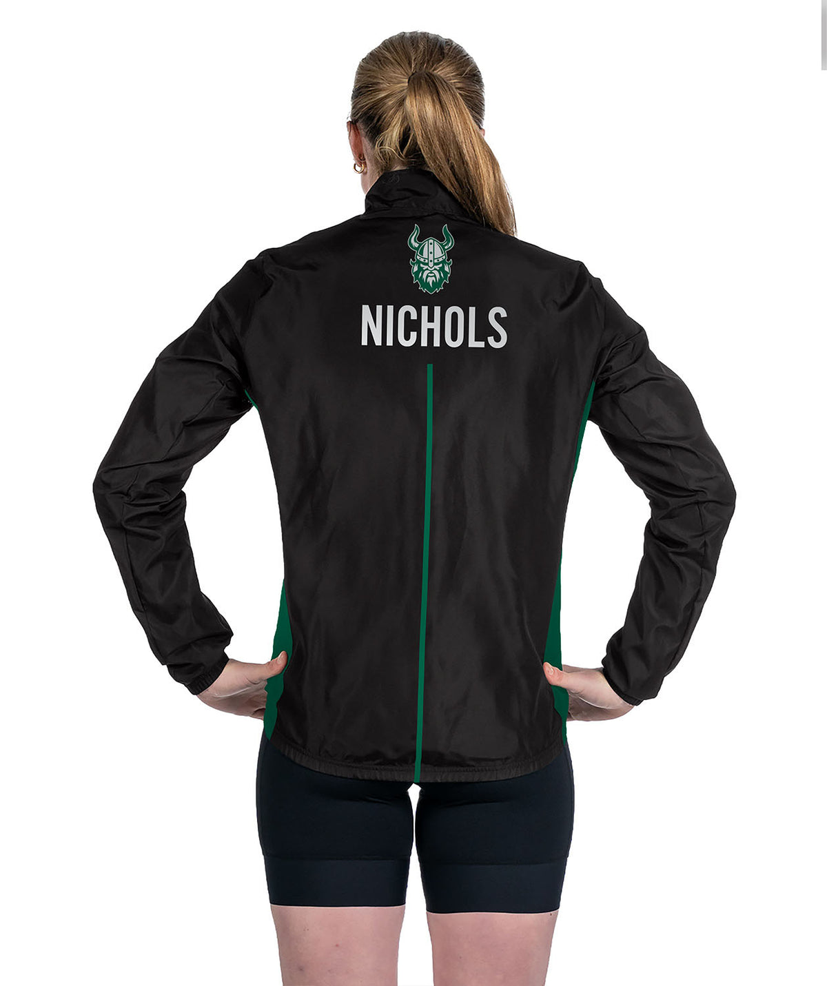 Women's Nichols School Cirrostratus Wind Jacket - Black/Green