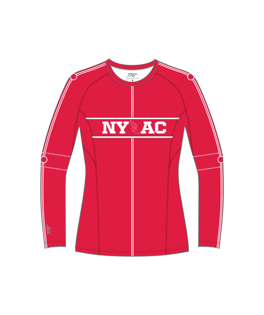 Women's New York Athletic Club Base Layer LS - Red