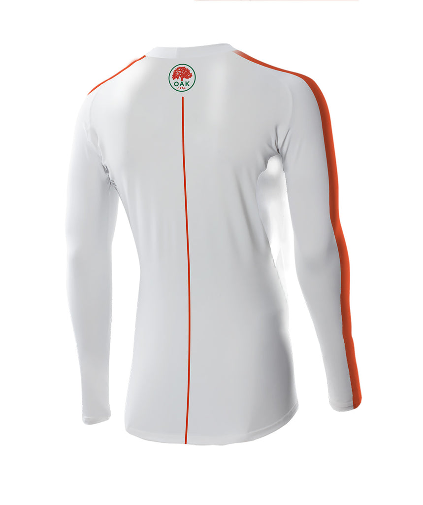 Men's Oakland Strokes Base Layer LS - White