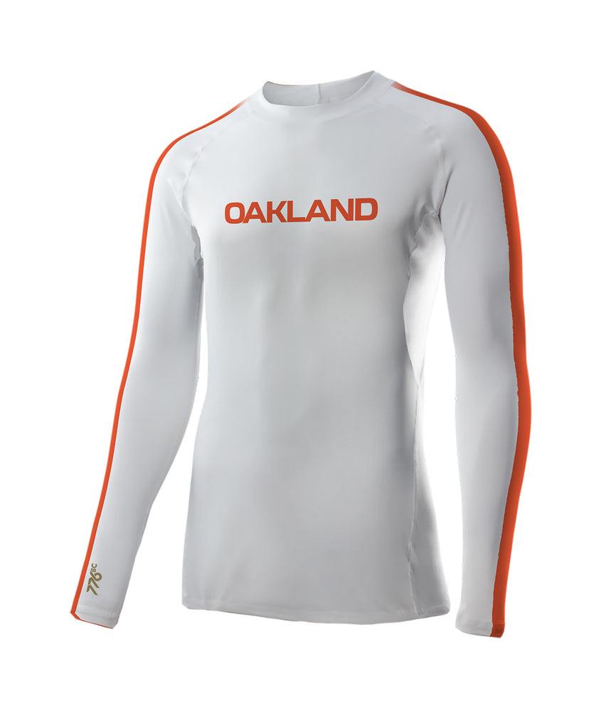 Men's Oakland Strokes Base Layer LS - White