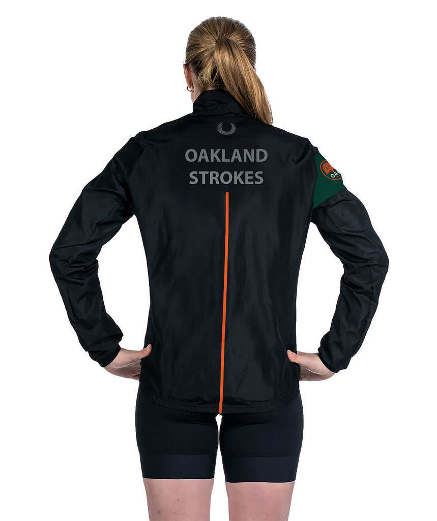 Women's Oakland Strokes Cirrostratus Wind Jacket - Black