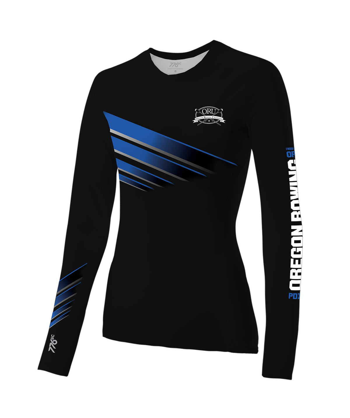 Women's Oregon Rowing Unlimited Base Layer LS - Black