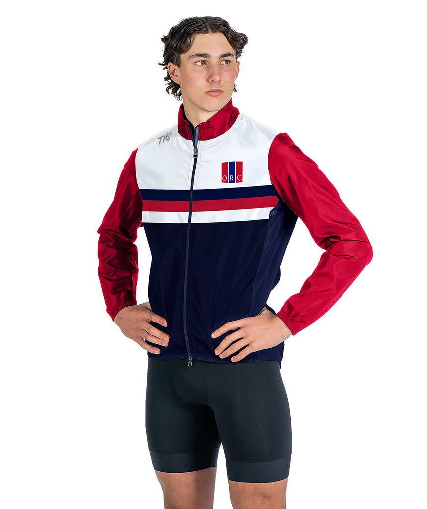 Men's Ottawa Rowing Club Spring Cirrostratus Wind Jacket - Navy/Red