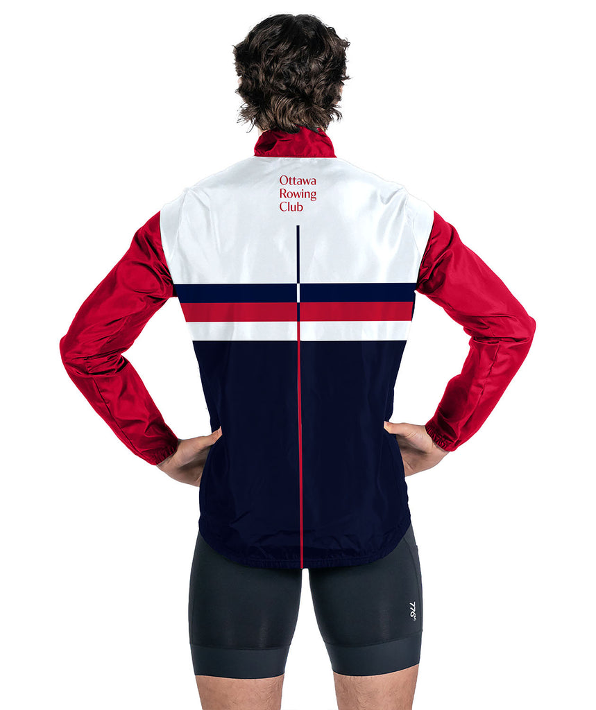 Men's Ottawa Rowing Club Spring Cirrostratus Wind Jacket - Navy/Red