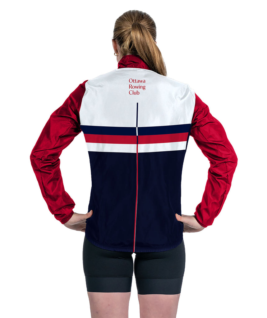 Women's Ottawa Rowing Club Spring Cirrostratus Wind Jacket - Navy/Red