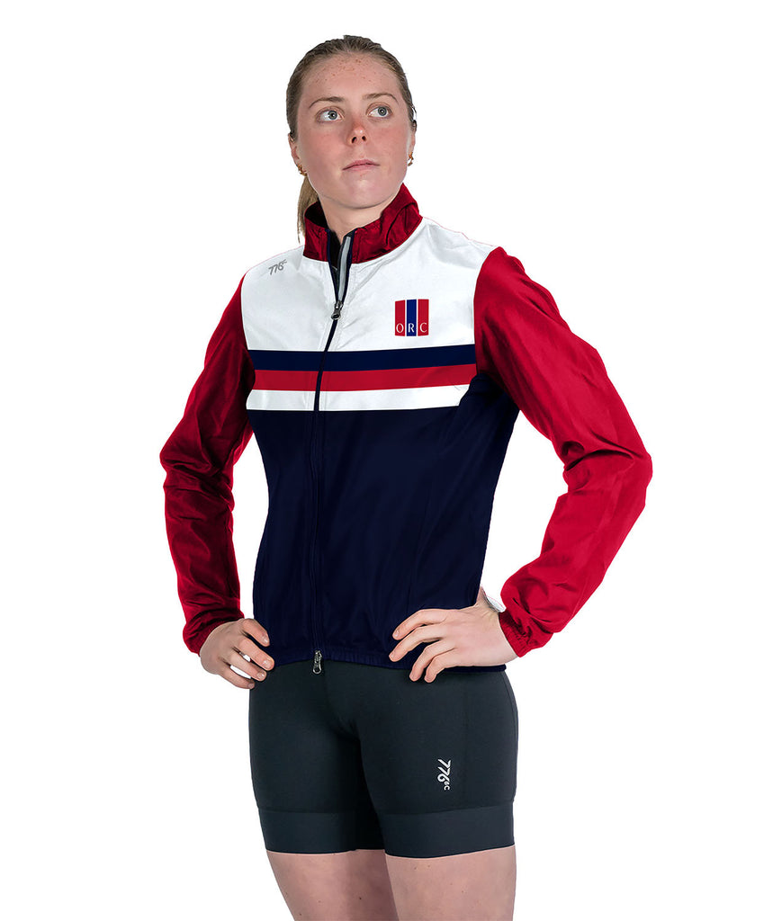 Women's Ottawa Rowing Club Spring Cirrostratus Wind Jacket - Navy/Red