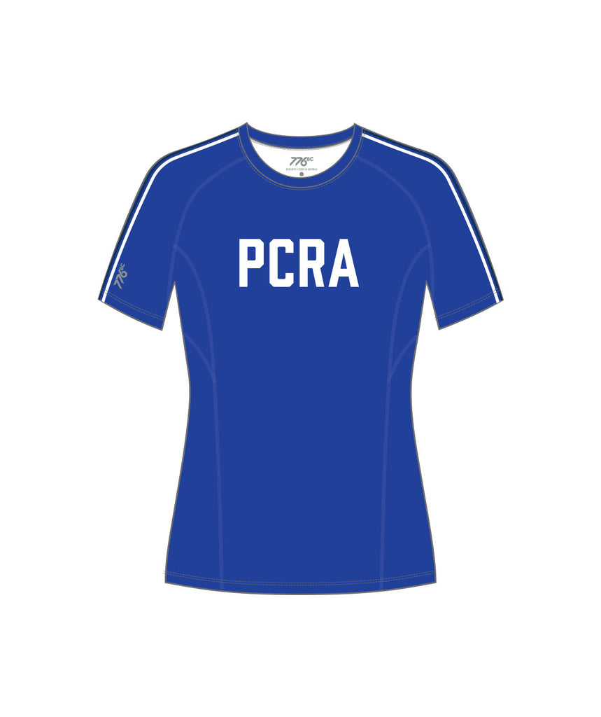 Women's Pelham Community Rowing Association Base Layer SS - Royal Blue