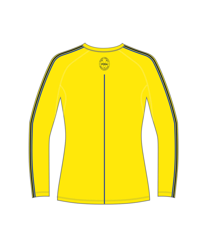 Women's Pelham Community Rowing Association Winter Base Layer LS - Yellow