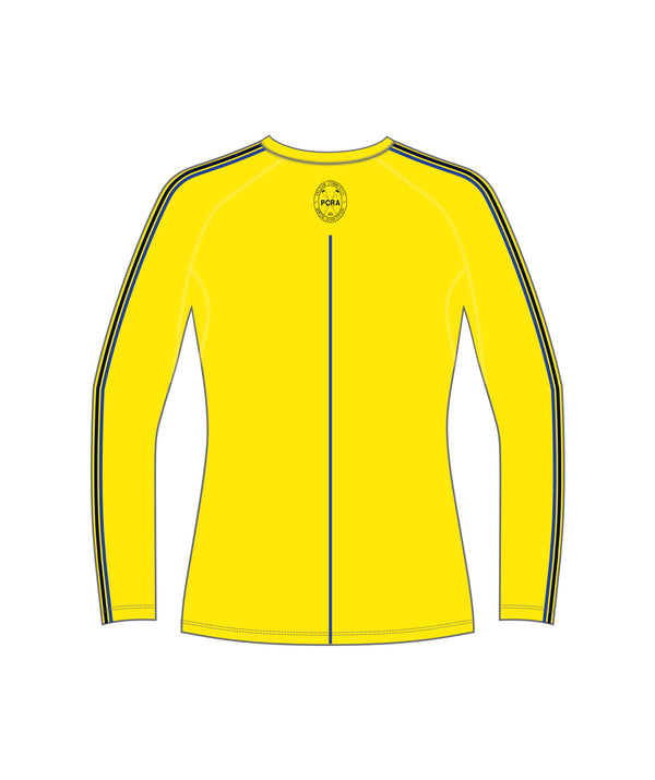 Women's Pelham Community Rowing Association Winter Base Layer LS - Yellow
