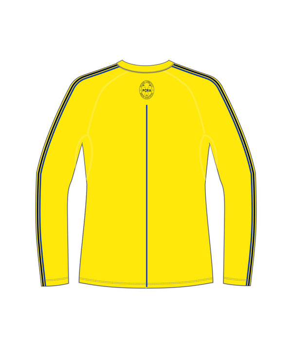 Men's Pelham Community Rowing Association Winter Base Layer LS - Yellow