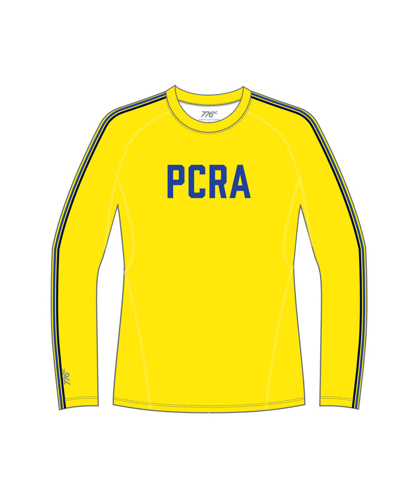 Men's Pelham Community Rowing Association Winter Base Layer LS - Yellow