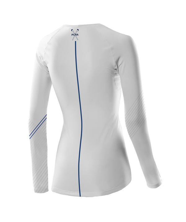 Women's Pelham Community Rowing Association Base Layer LS - White