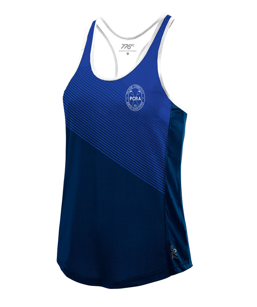 Women's Pelham Community Rowing Association Performance Tank - Navy