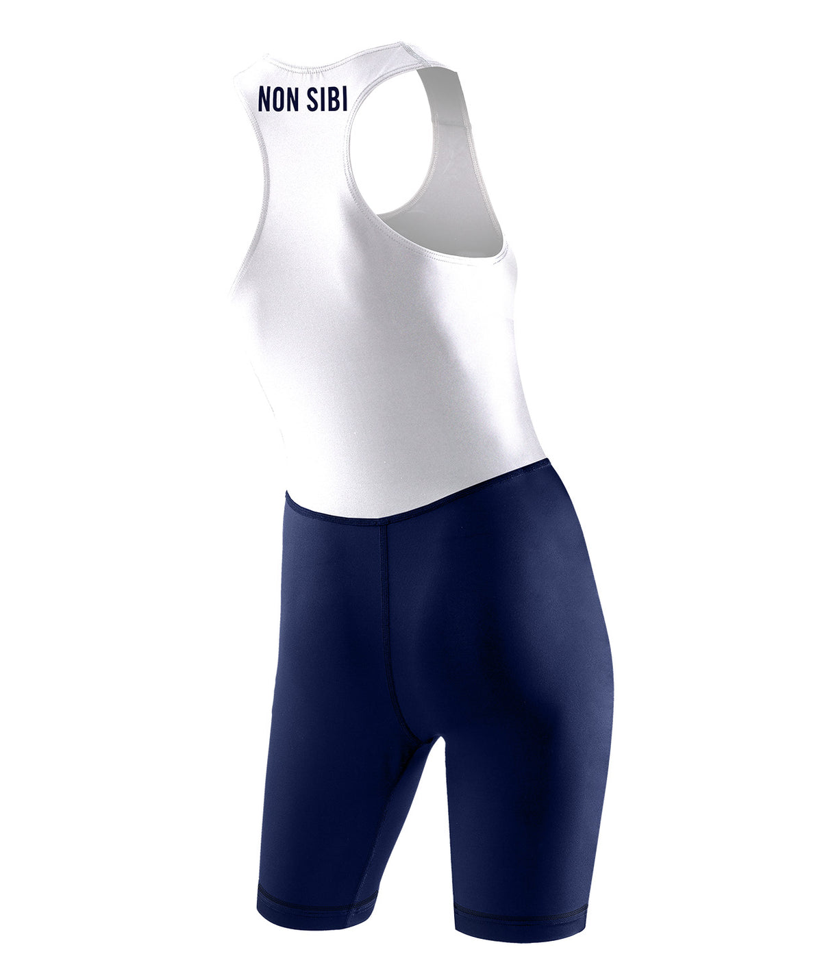 Women's Phillips Academy Andover Streamline Leg Band Unisuit - Navy/White