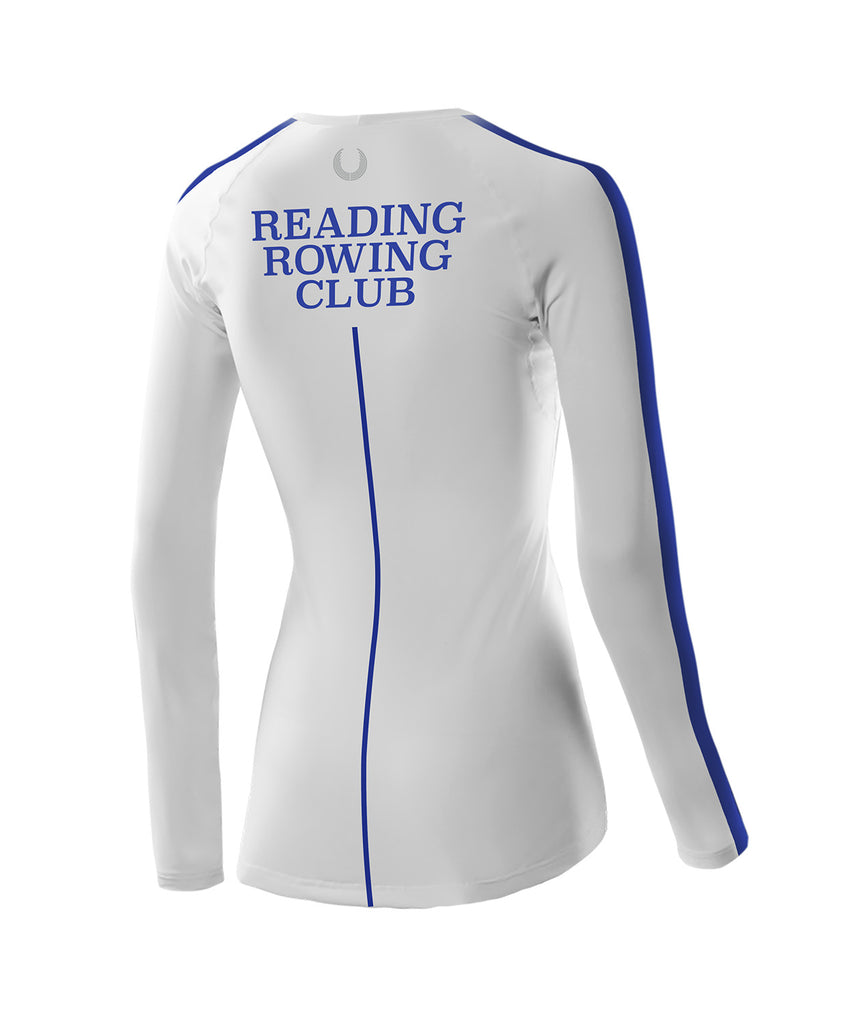 Women's Reading Base Layer LS - White/Blue