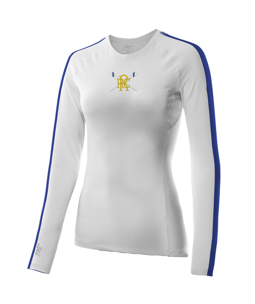 Women's Reading Base Layer LS - White/Blue
