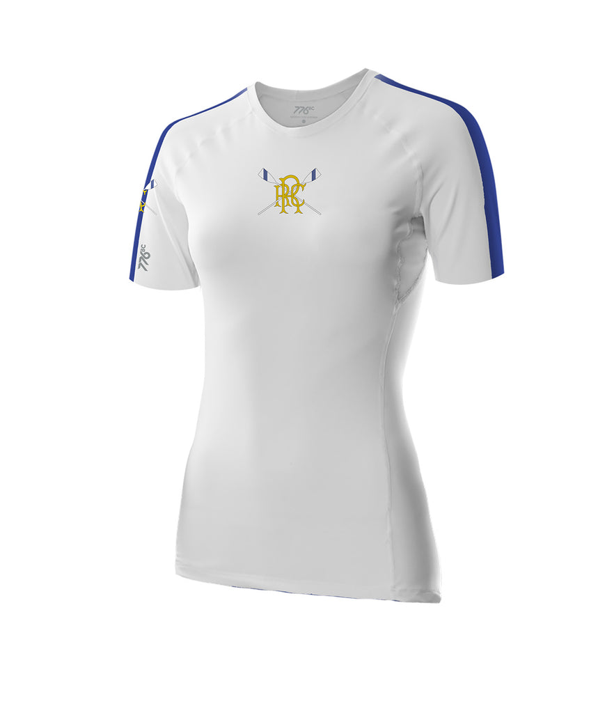 Women's Reading Base Layer SS - White/Blue