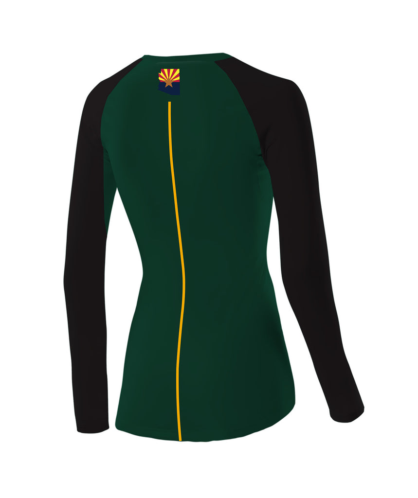 Women's Rio Salado Base Layer LS - Green/Black