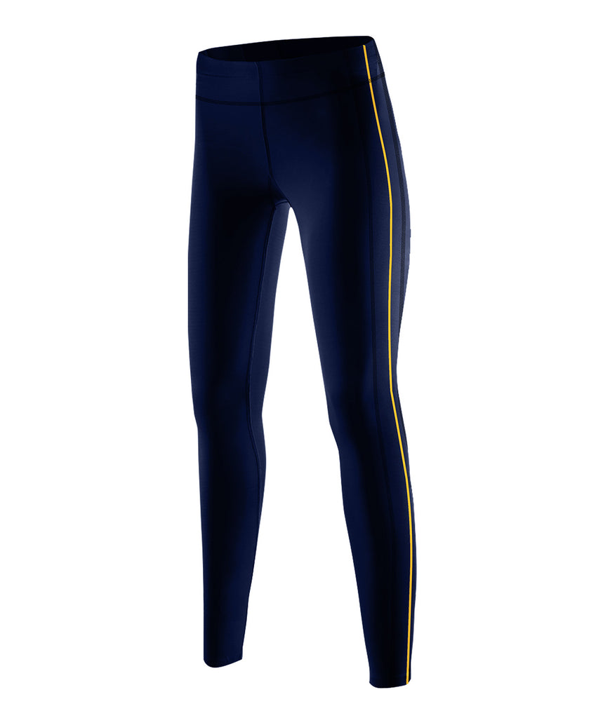 Women's Royal Chester Streamline Tight - Navy/Yellow