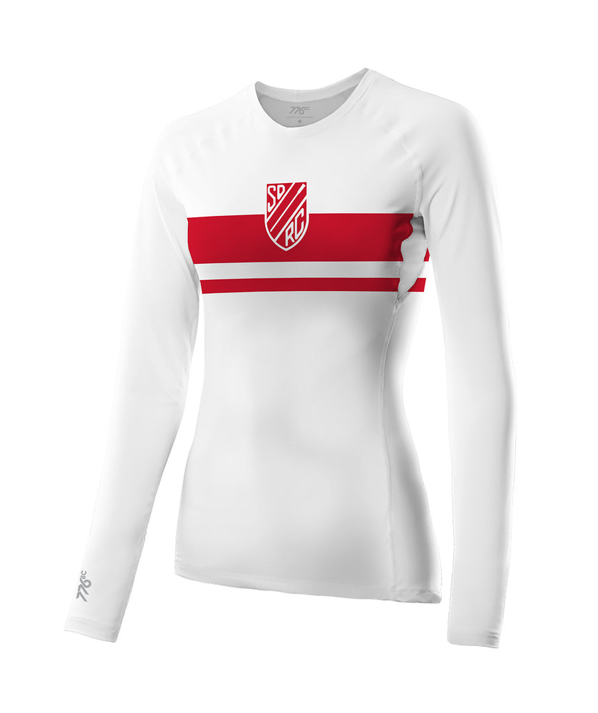 Women's San Diego Rowing Club Base Layer LS - White/Red
