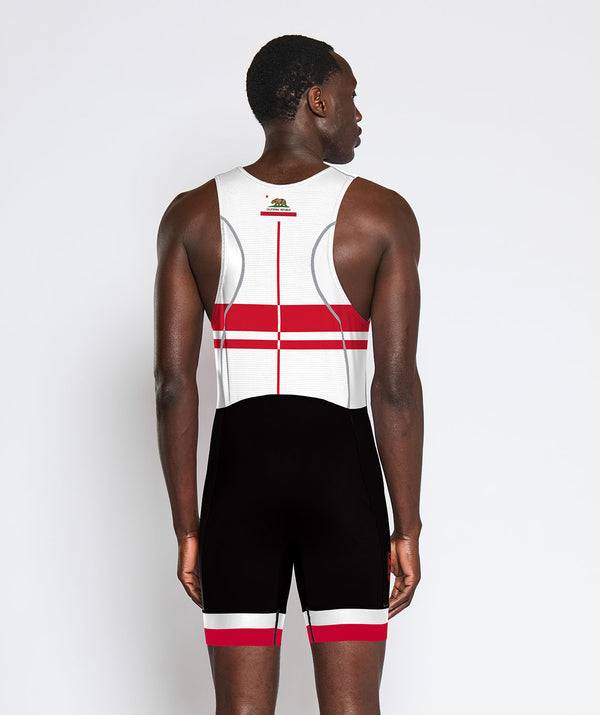 Men's San Diego Rowing Club Masters Pro Unisuit - Black/White/Red