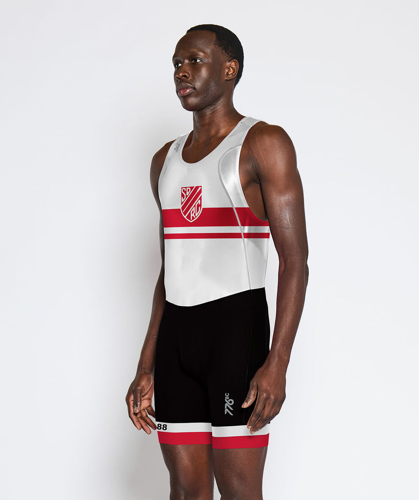Men's San Diego Rowing Club Masters Pro Unisuit - Black/White/Red