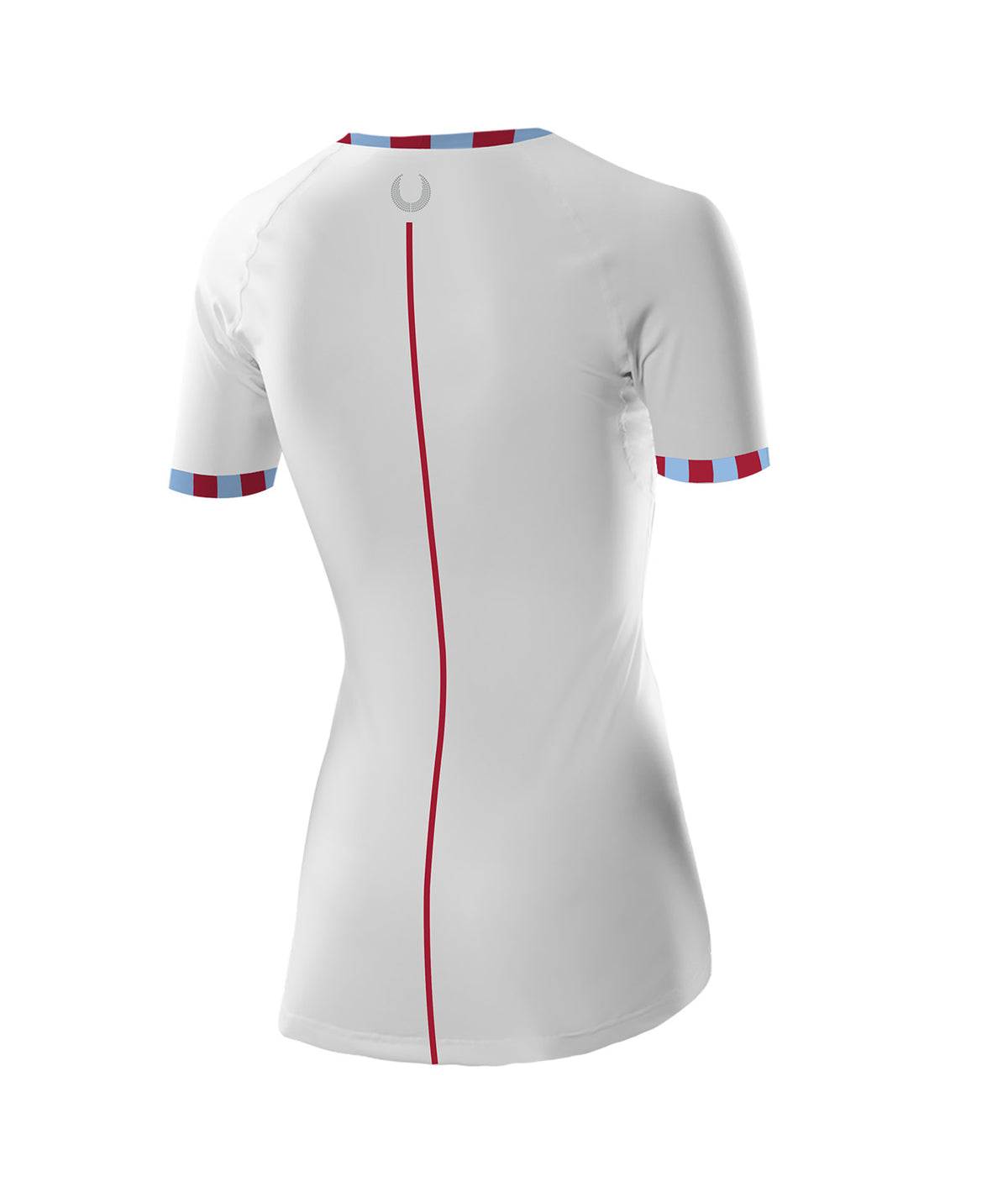 Women's St Catherines College Base Layer SS - White/Maroon/Blue