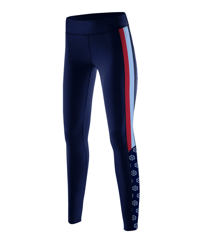 Women's St Catherines College Streamline Tight - Navy/Maroon/Blue