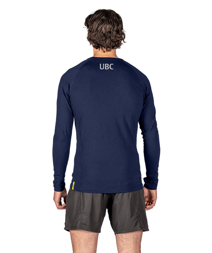 Men's University Barge Club Pro-Merino Crew LS - Navy