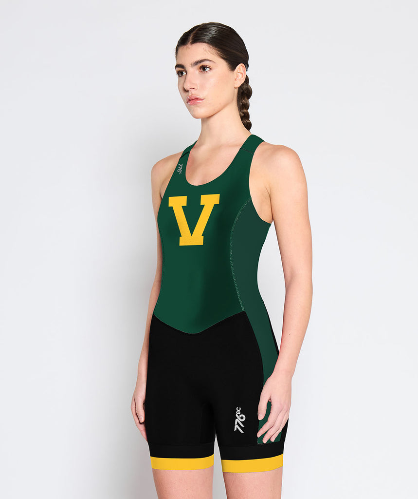 Women's University Of Vermont Racing Pro Unisuit - Black/Green