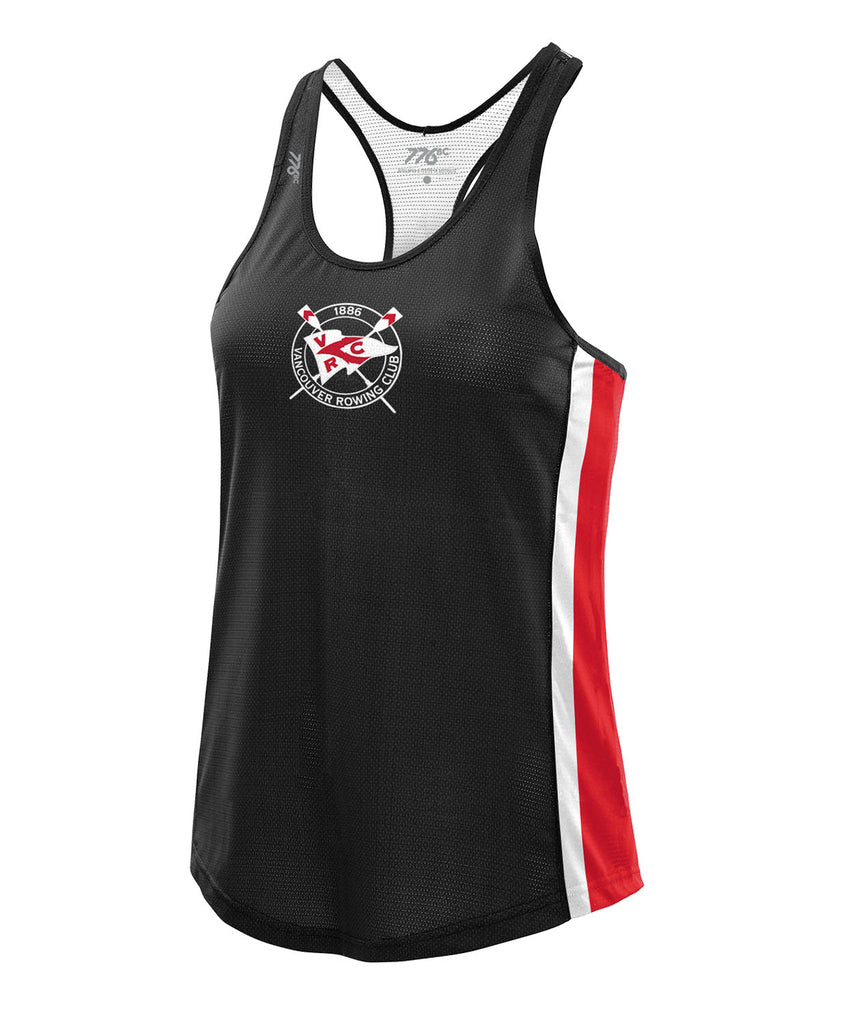 Women's Vancouver Rowing Club Training Tank - Black/Red