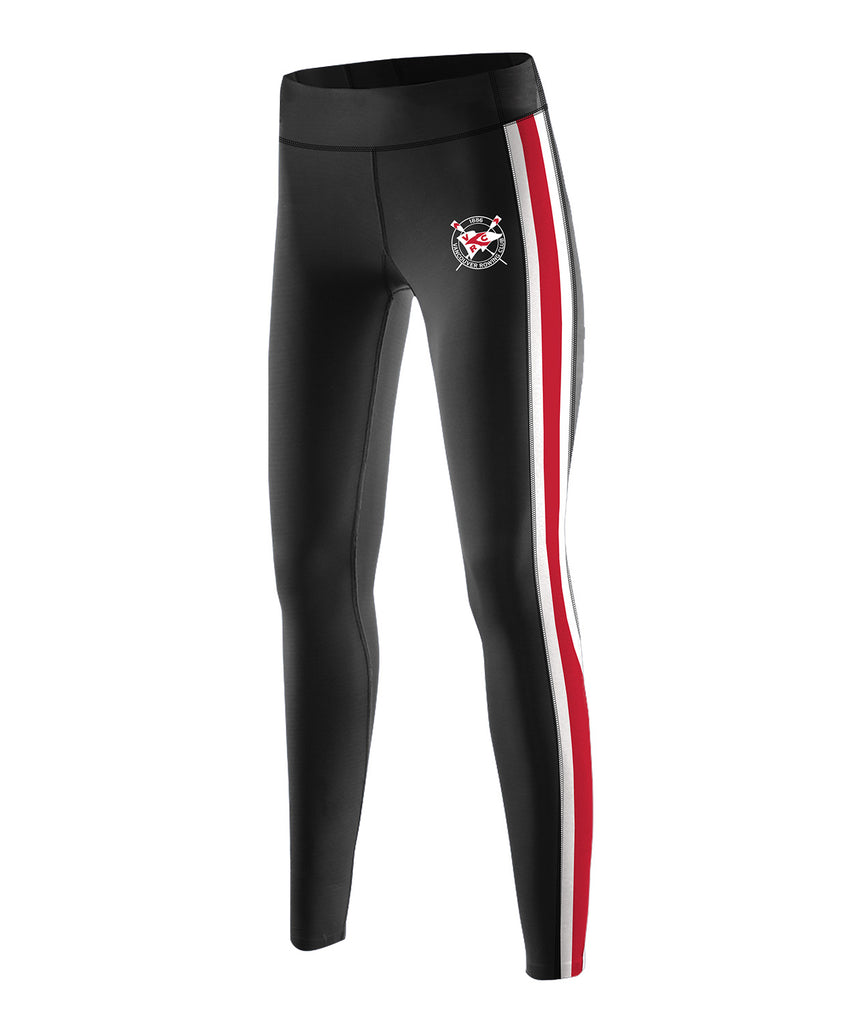 Women's Vancouver Rowing Club 7/8 Streamline Tight - Black/Red/White
