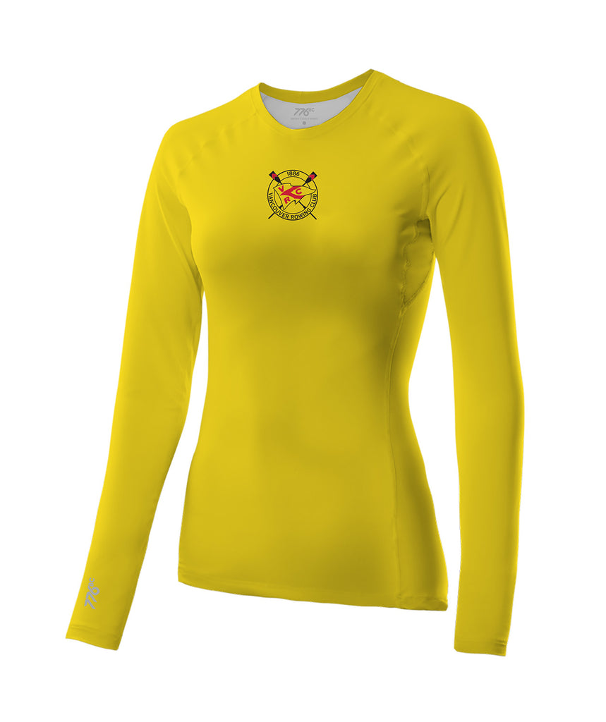 Women's Vancouver Rowing Club Winter Base Layer LS - Neon Yellow