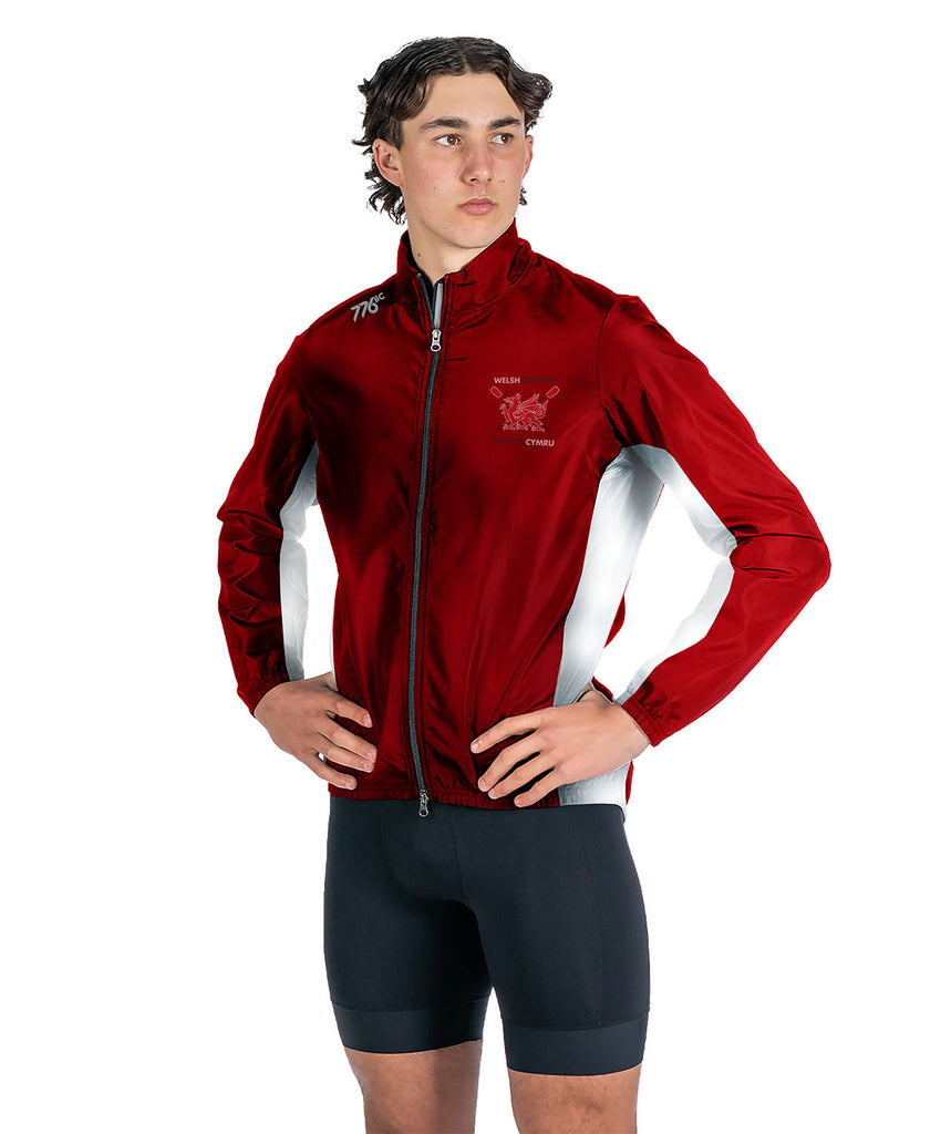 Men's Welsh Rowing Cirrostratus Wind Jacket - Red/White