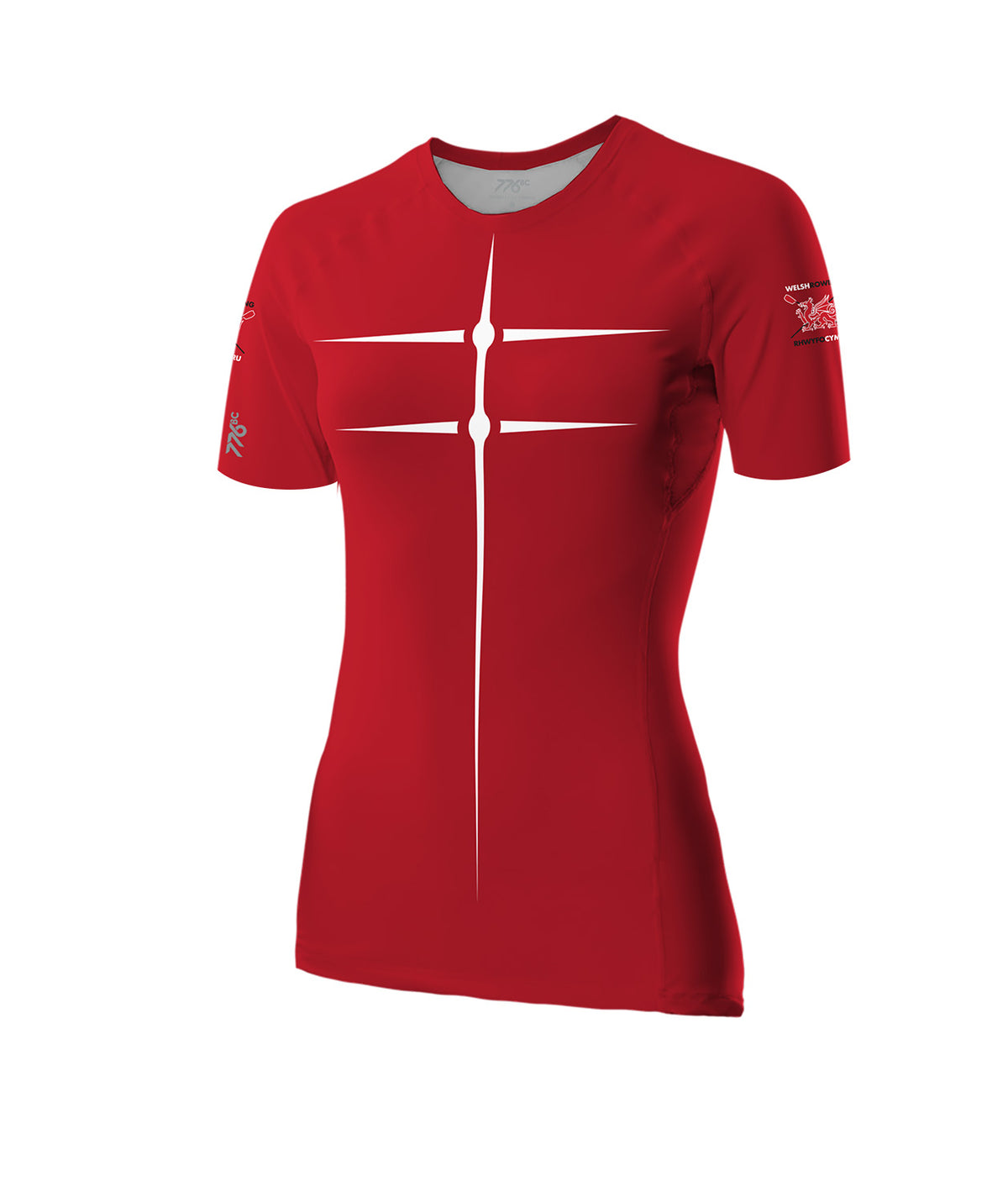 Women's Welsh Rowing Motion Pro SS Base Layer - Red