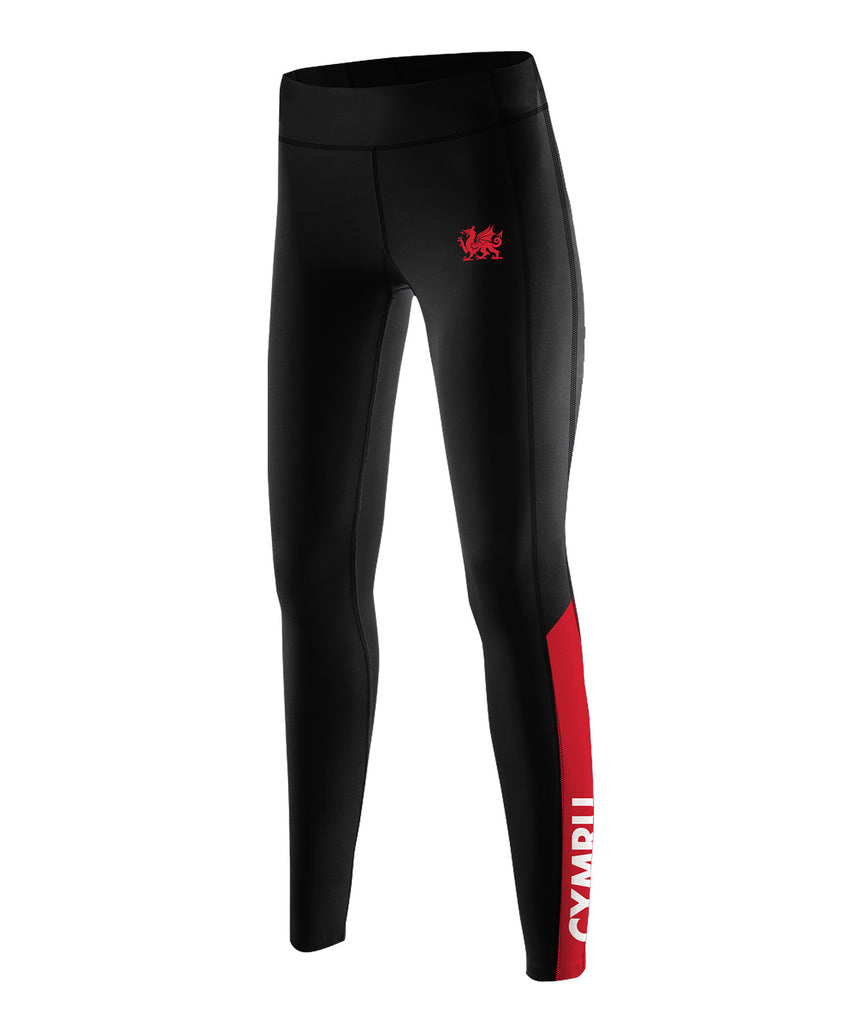 Women's Welsh Rowing Streamline Tight - Black/Red