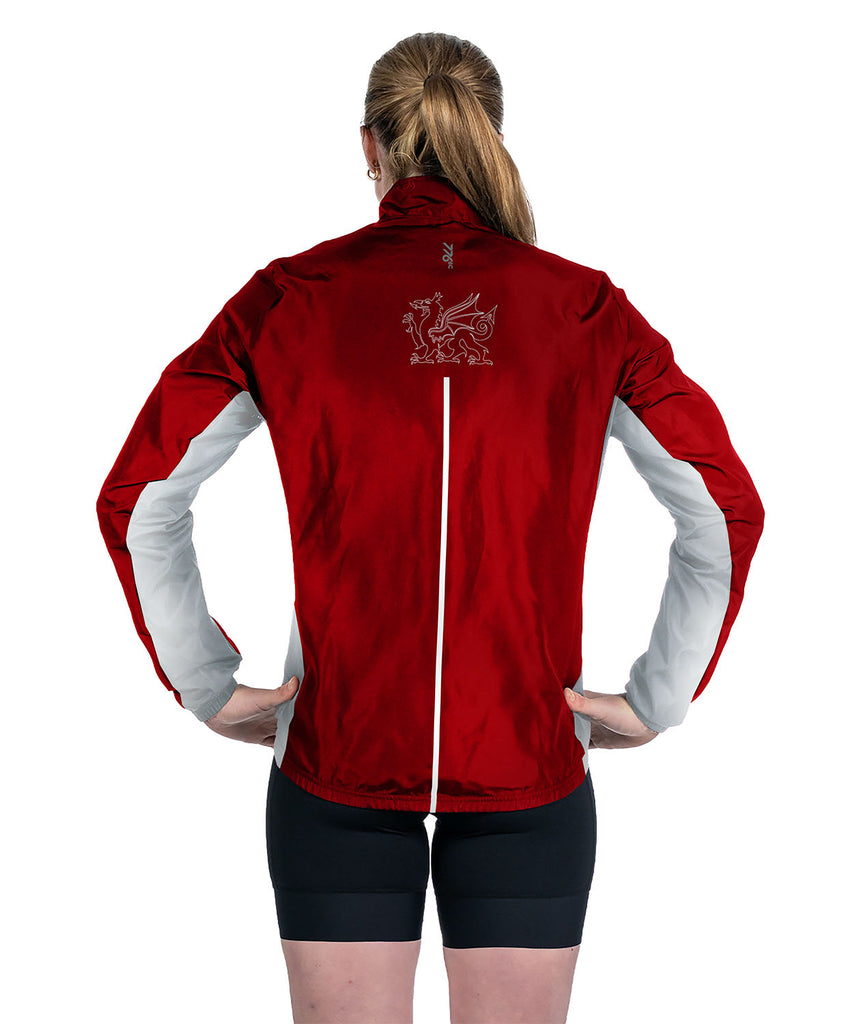 Women's Welsh Rowing Cirrostratus Wind Jacket - Red/White