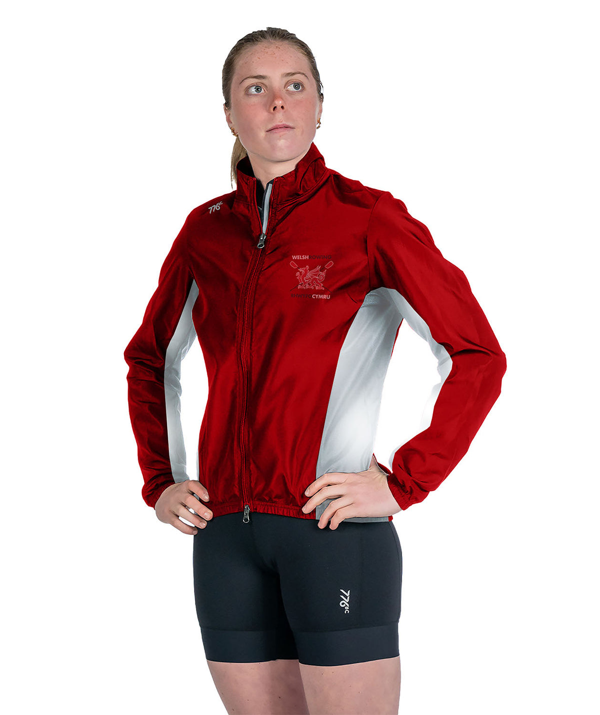 Women's Welsh Rowing Cirrostratus Wind Jacket - Red/White