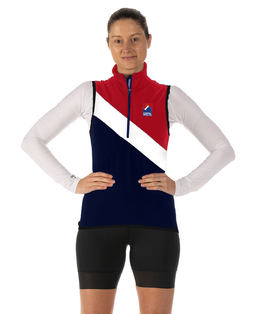 Women's Capital Rowing Club Masters Stratus Vest - Navy/Red