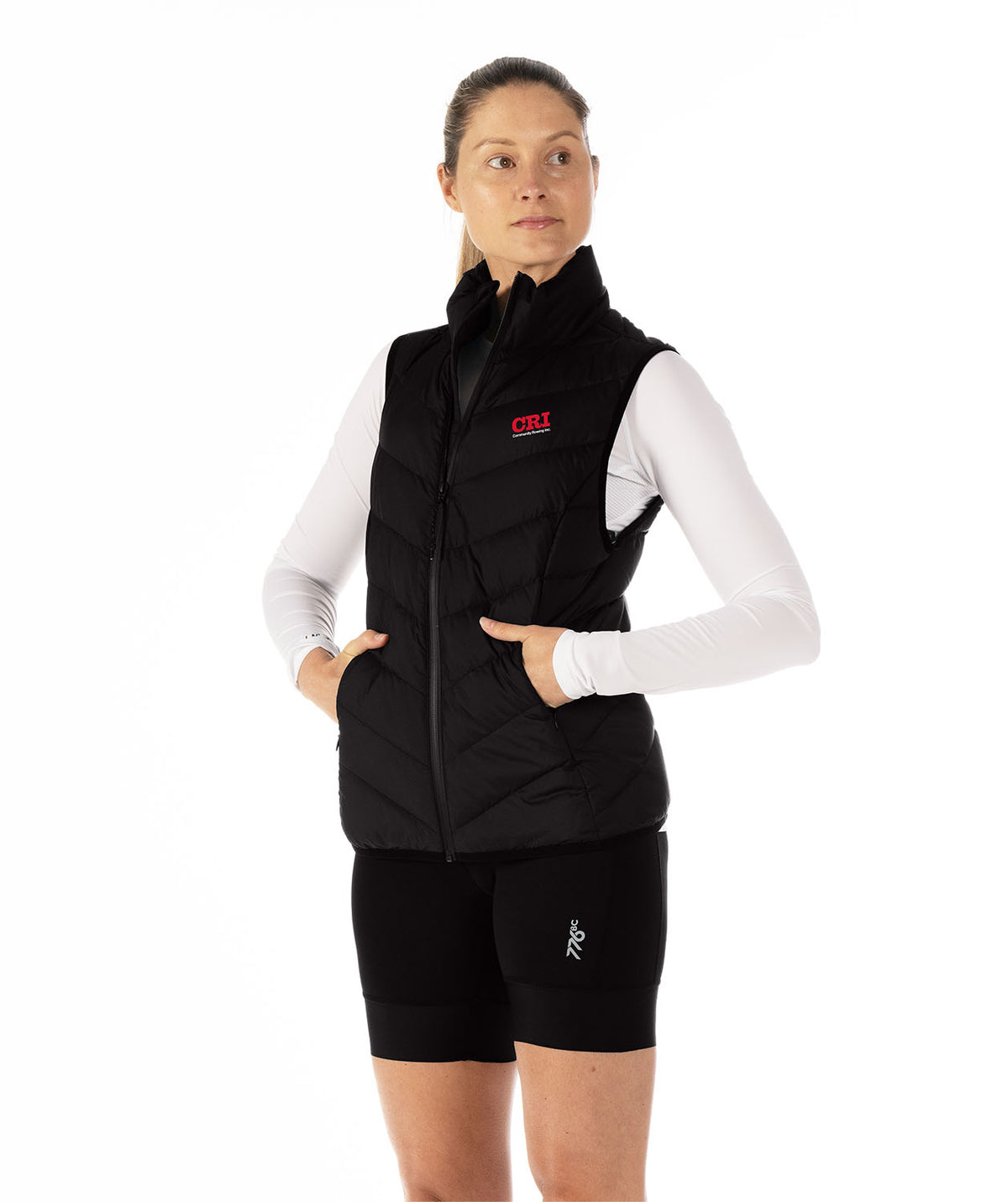 Women's Community Rowing Inc. 40th Anniversary Cumulus Puffer Vest - Black