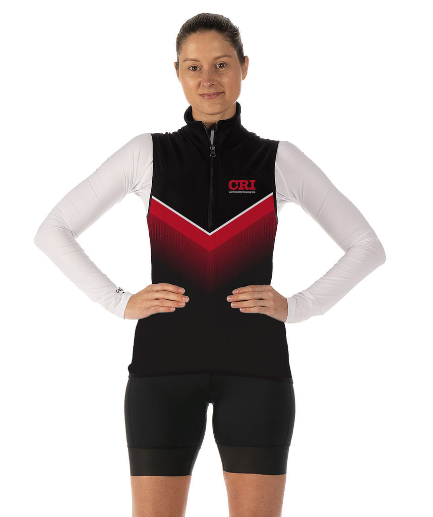 Women's Community Rowing Inc. 40th Anniversary Stratus Vest - Black/Red