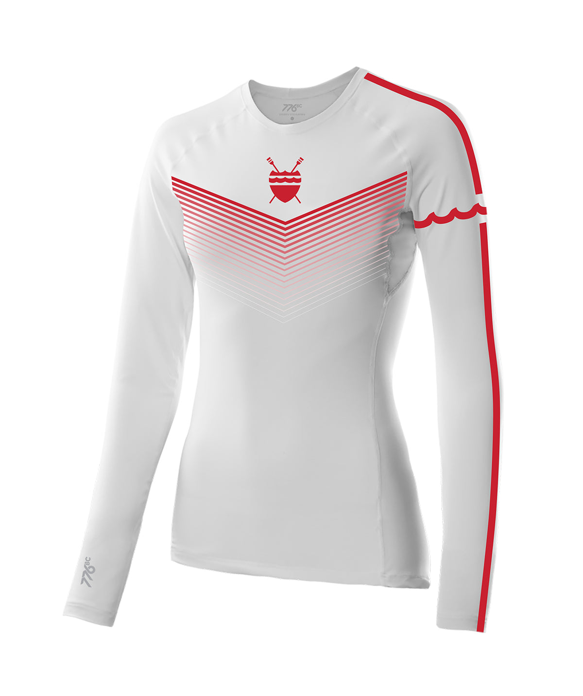 Women's CRI Varsity LS Baselayer - Red/White