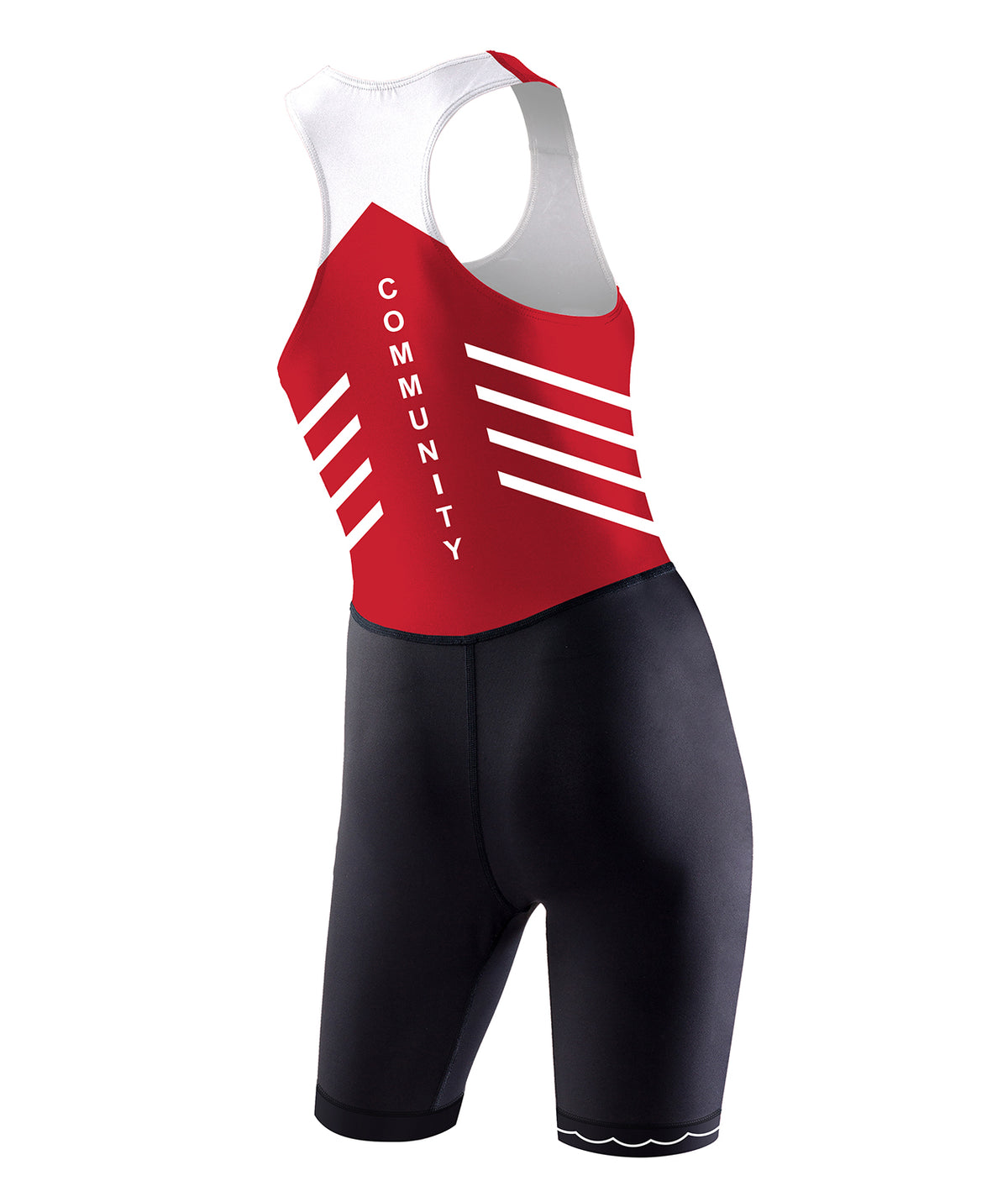 Women's CRI Varsity Streamline Unisuit - Red/White